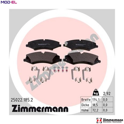 Brake pad set - set,