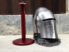 Italian Bascinet Helmet Steel