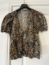 Bershka Leopard Print Peplum