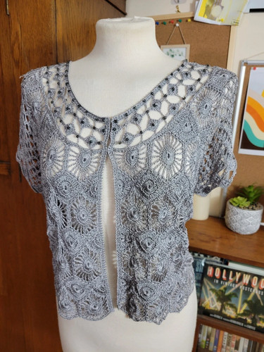 Vintage lace crochet bolero - crochet,