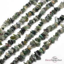  Green Moss Agate Beads Chip