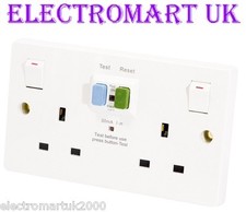 RCD 2 GANG DOUBLE TWIN SWITCHED 13 AMP SOCKET OUTLET
