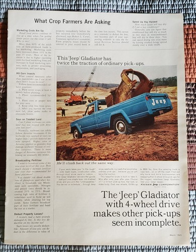 1965 vintage gladiator pickup - gladiator,