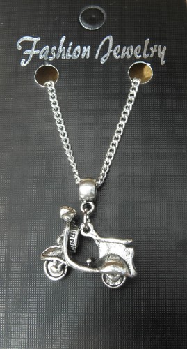 Mod scooter pendant necklace - scooter,