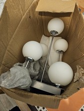 PagazziNavarro 5 Light Chrome Semi Flush Ceiling Light