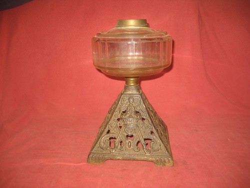 Vintage clear glass - oil, lamp