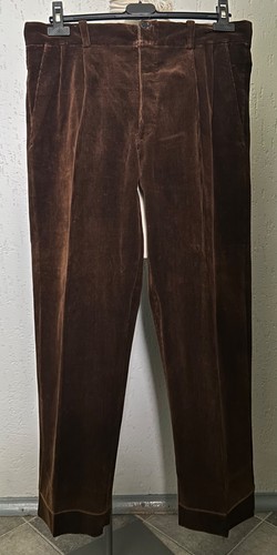 Men 1950s brown corduroy - brown,