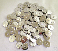Solid Silver - Lots of BUTTONS