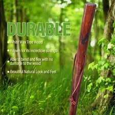 55in Rustic Wood Walking Stick