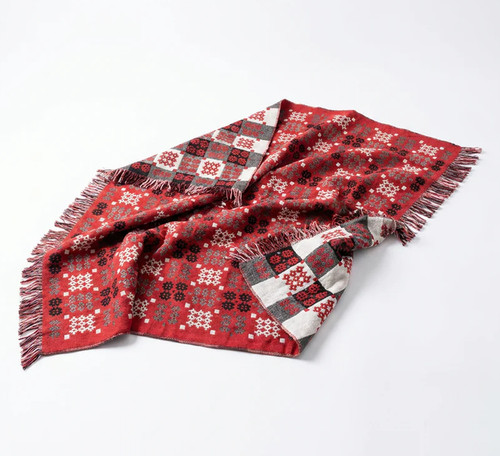 Lambswool welsh tapestry throw - lambswool,
