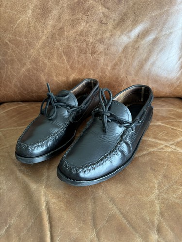 Yuketen black leather - black, moccasin