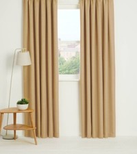 Thermal Blackout Curtains Ready Made Eyelet Ring Top or Pencil Pleat + Tie Backs