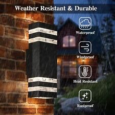 Modern LED Up Down Wall Light Outdoor Garden Porch Sconce Door Wall Lamp GU10 UK