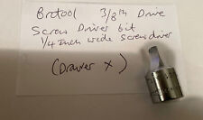 Britool Screwdriver Socket Bit 3/8 Th Drive - 1/4 Inch Wide Bit