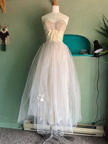 Vintage 1950s strapless - 1950s,