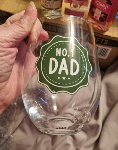 Dad stemless wine - stemless,
