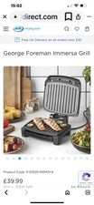 Rpp- £89.00 George Foreman Medium Immersa Dishwasher Safe Health Grill 