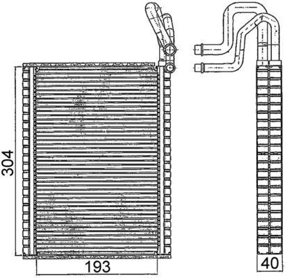 Mahle ae116000s evaporator - mahle, a/c
