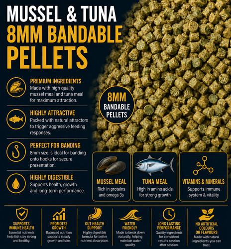 Mussell and tuna - tuna, 8mm