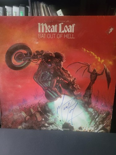 Meatloaf signed bat - meatloaf, out