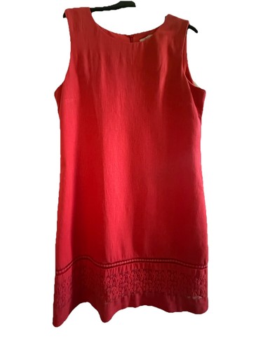Peacocks women red linen - peacocks, women's