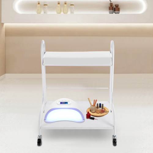 White beauty salon nail - white,