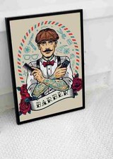 BARBER SHOP POSTER HAIR COOL