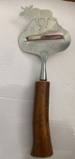 vintage 8 inch long ERALD Nordic Horn handled cheese shaver moose shape