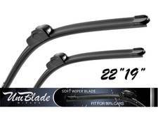 Front Flat Windscreen Wiper Blades UniBlade 22"/19" - 550mm 480mm
