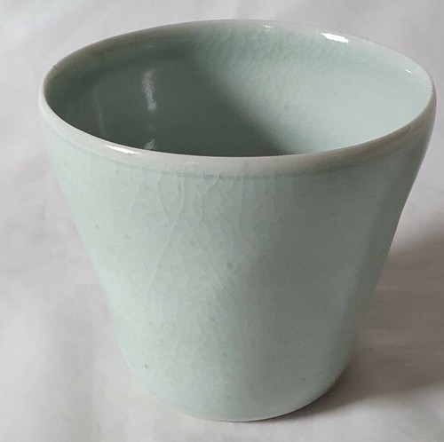 Minty celadon crackle glaze