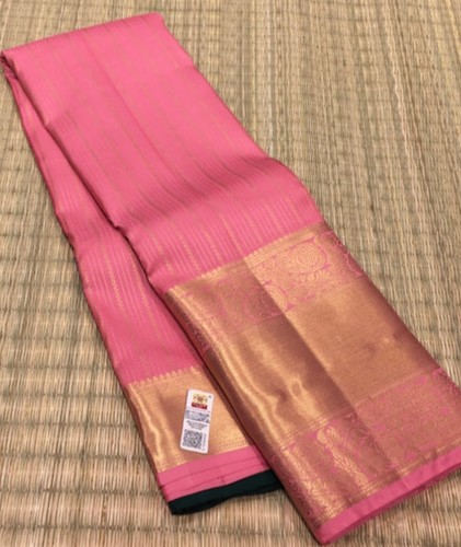 Pink pure handloom kanchi - ,