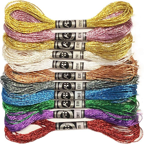 Skeins metallic embroidery - 11,