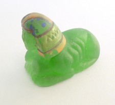 RARE Antique CZECH Glass CRACKERJACK Cracker Jack Charm Sphinx