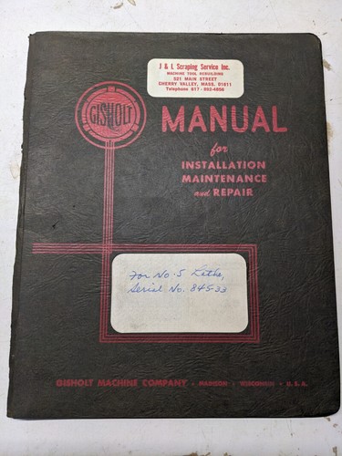 Gisholt machine service - gisholt, repair
