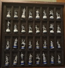Civil War Pewter Chess Set