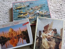 3x 2000 Piece Jigsaw Puzzle Bundle Challenging Complete Bargain