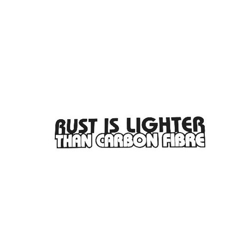 Rust lighter than carbon - rust,