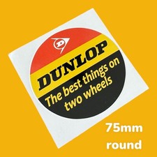 Dunlop The Best Thing On Two Wheels Vinyl Sticker Classic Mini car World Rally