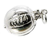 STERLING SILVER LARGE OPENING JULES RIMET WORLD CUP FOOTBALL CHARM/PENDANT