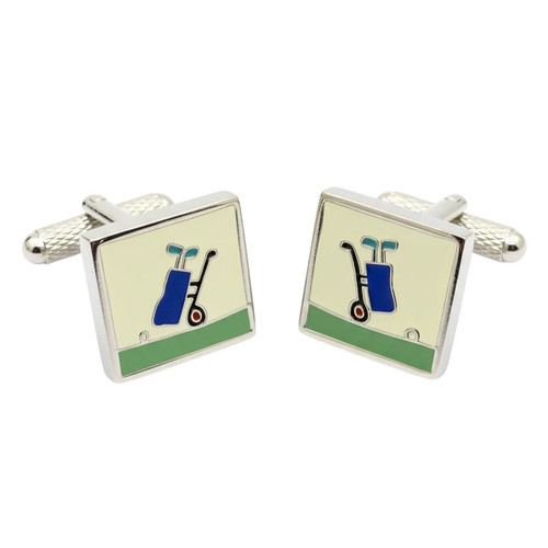 Golf cart cufflinks onyx art - onyx,