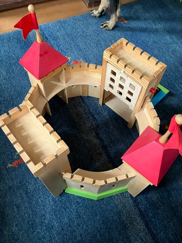 Wooden toy fort early - fort,