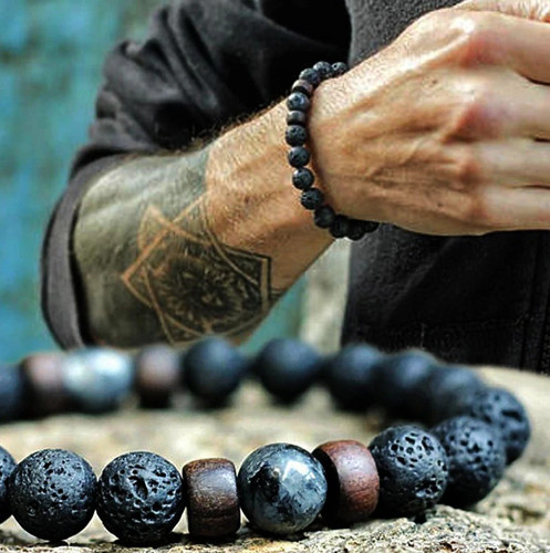 1pc volcanic lava - volcanic, bead