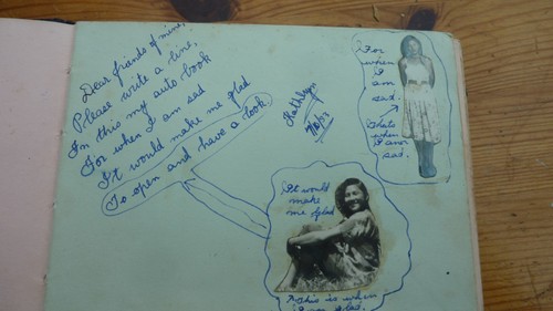 1950s schoolgirl autograph - 1950s,