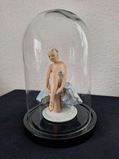 Fasold & Stauch, porcelain dancer, ballerina, with glass dome!