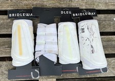 BRUSHING BOOTS Bridleway Horse  Shock Absorbing Exercise Boot White Pony Size