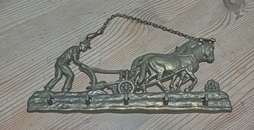 Brass hook key hanger - a,