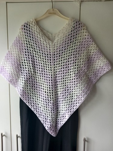 Unique handmade crochet poncho - handmade,