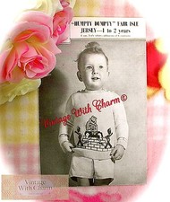 Vintage 1940s Knitting Pattern