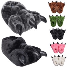 Mens & Ladies Novelty Monster Claw Funny Slippers Size 3 to 14 UK - BIGFOOT