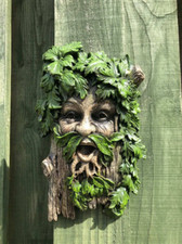 Greenman garden wall plaque - greenman,